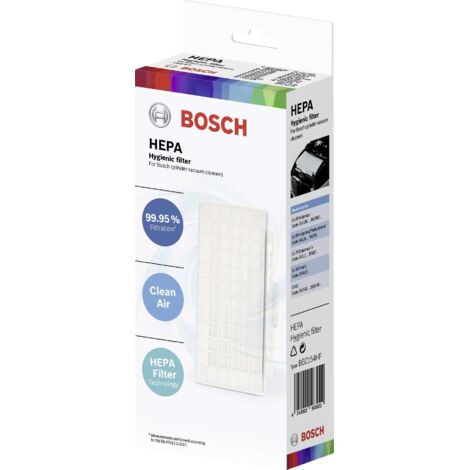 FILTRE HEPA 20,2 x 10,5 x 2,5 CM POUR ASPIRATEUR BOSCH (1/5)