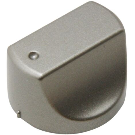 Bouton manette inox d'origine (C00298879) Four, cuisinière ARISTON HOTPOINT, INDESIT, KITCHENAID, VEDETTE, WHIRLPOOL (1/4)