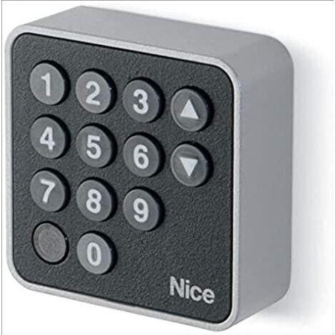 Nice – Clavier à codes pour portail – Alimentation électrique 12V – Mémoire 255 combinaisons – Sécurité jusqu'à 999 millions de codes
