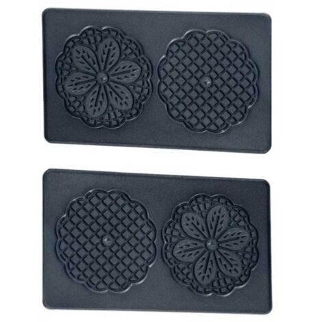 Lot de plaques bricelets pour gaufrier Tefal – Compatibles modèles SW341031, SW341112, SW341312 – Préparez des bricelets maison