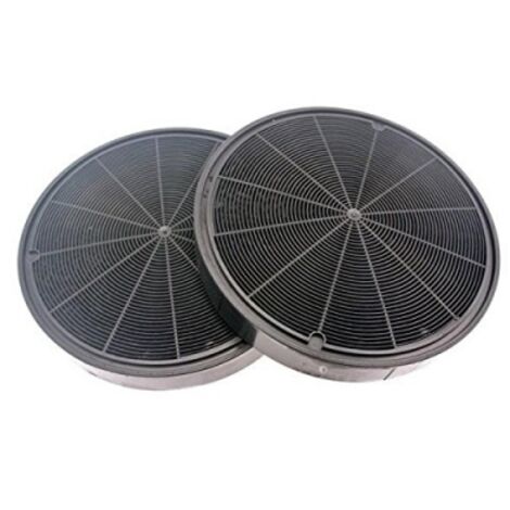Lot de 2 filtres charbon type 196 (484000008674) Hotte 295552 ROBLIN, ARISTON HOTPOINT, FRANKE, DE DIETRICH, AEG, ZANUSSI, ELECT (1/5)