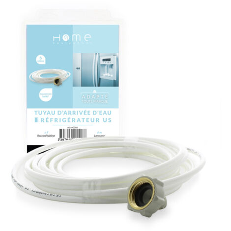 Home Equipement – Tuyau d'alimentation d'eau pour réfrigérateur US 6m – Compatible avec modèles Daewoo, Kenmore, LG – Pièce détachée essentielle