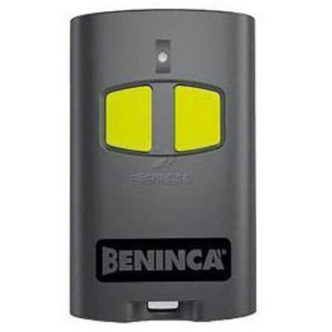 Télécommande 2 canaux 433.92 MHz – Émetteur mural programmable – Compatible avec motorisations BENINCA – Alimentation 12V - TOGO2