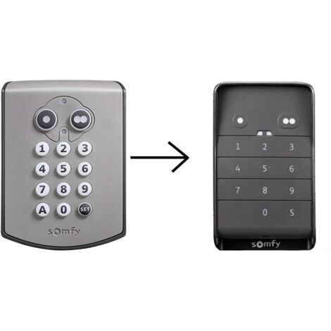 Clavier à code radio RTS 1841030 pour piloter les motorisations Somfy - 2 relais - - 2400625.