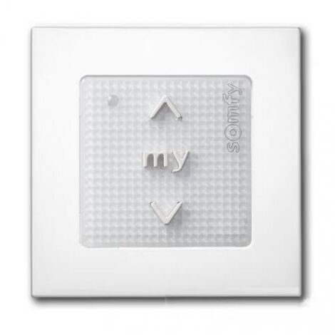 Somfy – Commande murale RTS Pure – Télécommande 1 canal pour moteur RTS – Alimentation par pile 3V – Compatible avec volets roulants (1/3)