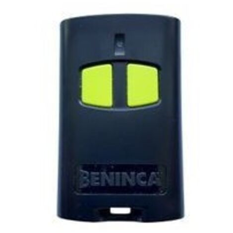 Beninca – Télécommande de portail 2 canaux – Émetteur à codage par dip-switches – Fonction de clonage avec code à apprentissage - TOGO2VA (1/2)