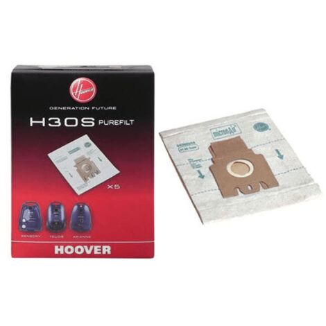 SACHET DE SACS H30S ANTIBACTERIEN TELIOS POUR PETIT ELECTROMENAGER HOOVER - 09178278 (1/3)