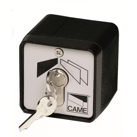 Came – Contacteur à clé saillie – Alliage d'aluminium résistant – Installation facile en applique – 1A en 24V – 1SETE