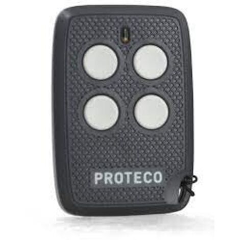 Télécommande 4 canaux pour motorisations – Fréquence 433.92 MHz – Alimentation 3V – Compatible avec modèles après 2006 – Proteco
