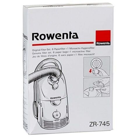 Sacs aspirateur zr745 par 6 filtre pour Aspirateur Rowenta