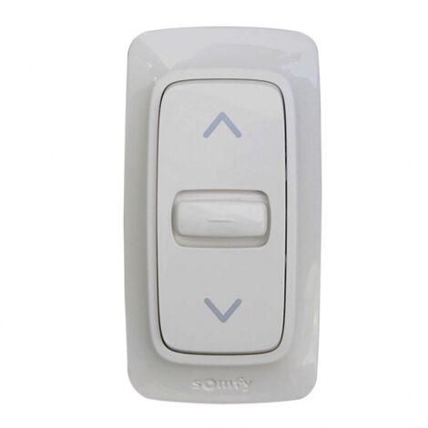 BFT – Bouton filaire SOMFY Inis – Télécommande murale pour stores et volets – Alimentation 230V – Installation rapide en saillie (1/2)