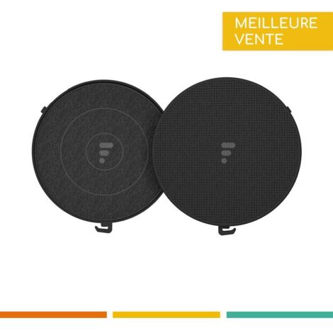 Filtre à charbon actif pour hotte – Compatible Falmec 114163 type 6 – Lot de 2 pièces – Remplacement tous les 3 mois