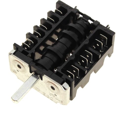 Commutateur four 46.23866.500 pour Four Philips, Four Whirlpool, Cuisiniere Far, Cuisiniere First line, Cuisiniere Curtiss, Cuis (1/3)