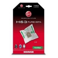 H63 boite de 4 sacs pure Hepa (36620-52212) (35600536, 09200245) Aspirateur HOOVER