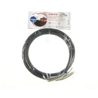 Whirlpool – Câble HO7 RNF 3G6 sans prise – Longueur 1,45m – Pour appareils de cuisson > 5750W – Compatible plaques induction