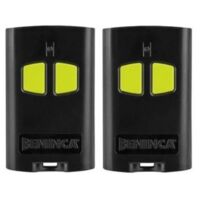 Beninca – Télécommande 2 canaux pour motorisations – Fréquence 433.92 MHz – Compatible avec récepteurs rolling code – Pack de 2 télécommandes