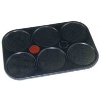 Tefal – Plaque de cuisson pour 6 crêpes – Compatible raclette, gril, wok – Protection en acier inoxydable – Dimensions 40x30cm