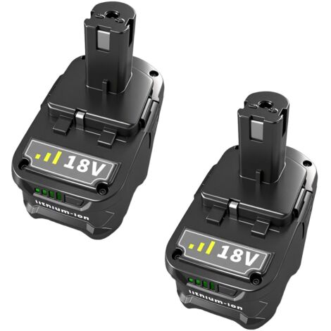 Batteria agli ioni di litio - 2 batterie da 18 V - per elettroutensili - 8 Ah, compatibile con utensili a batteria da 18 V (1/5)