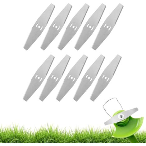 10-teiliges Zubehörset für Akku-Trimmer, Ersatzklingen aus Metall, Freischneiderklingen, Rasenmäherklingen für Akku-Trimmer, Gartenschneidemesser (1/5)