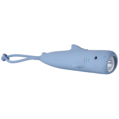 Taschenlampe – Hai-Taschenlampe – Dinosaurier-Taschenlampe für Kinder – Hugo die Hai-Taschenlampe – Kleine wiederaufladbare LED-Taschenlampe – Akkulaufzeit: ca. 12 Stunden (1/5)
