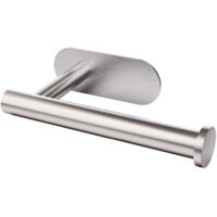 Selbstklebender Toilettenpapierhalter, Toilettenpapierhalter aus Edelstahl 304, nicht perforierter Toilettenpapierrollenhalter, geeignet für Badezimmer und Küchen (silber)