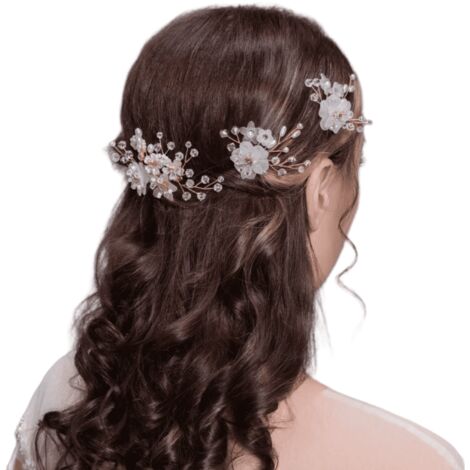 Eleganter Haarsteckkamm mit handgefertigtem Design, verziert mit (1/3)