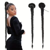 Lange und natürliche Ponytail Perücke mit 34 Zoll Länge, aus hoch