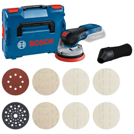Bosch – Ponceuse excentrique sans fil 18V – Moteur sans balais – Plateau 125mm – Vitesse 6000-10000 rpm – Pour ponçage bois dur - 18V-125