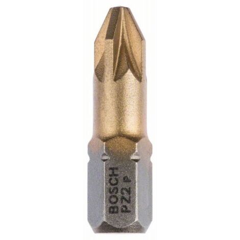 Mèche Bosch Pozidriv MaxGrip Bit, L25 mm, lecteur 1/4", extra dur, paquet de 3 3 pièces (1/3)