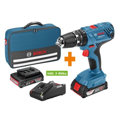 Bosch Akku-Schlagbohrschrauber GSB 18V-21 Professional 2Ah inkl 2 Akkus Bohren