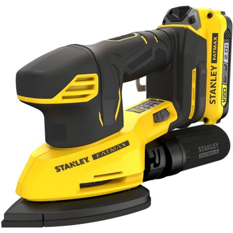 Stanley SFMCW221D1S – Levigatrice a Batteria Delta 18V (kit con batteria 2,0 Ah)