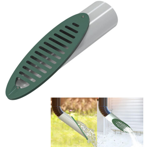 Tuyau de drainage coudé de 10 cm pour hydroponie, raccords de drainage en PVC, grille de drainage coudée à fixer au sol, Grille de drainage coudée, idéal pour le drainage de terrasse (1/5)