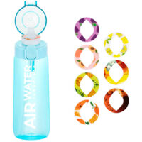 Bottiglia d'acqua aromatizzata alla frutta da 750 ml con 7 capsule di frutta, tazza sportiva, 0 zuccheri, 0 calorie, per fitness, sport e attività all'aperto