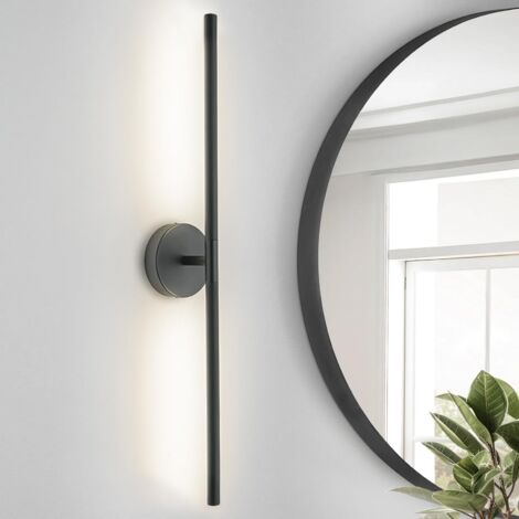 Lámpara de espejo de baño, luz de pared, luz de fondo para sofá, luz ambiental, rotación de 360°, regulable, tira de luz LED para tocador