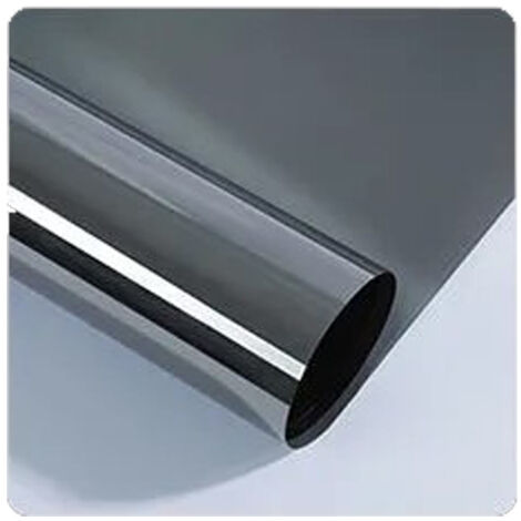Película para ventanas autoadhesiva para ventanas NICOLA, aislante transparente unidireccional, 40 cm x 2 m, gris plateado