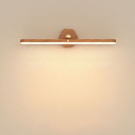 Lámpara de pared LED inalámbrica recargable NICOLA, luz nocturna giratoria, iluminación ambiental, marrón, luz cálida, 3 W
