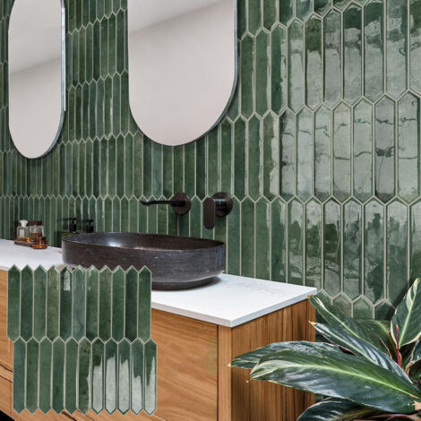 LZBARGON 10 Adhesivos de Pared DIY sin Adhesivo – Azulejos de Pared Removibles y Autoadhesivos para Cocina, Baño y Zona de Chimenea