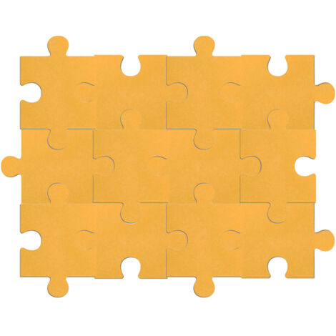Panel de mosaico de fieltro fonoabsorbente autoadhesivo de 12 piezas, decoración de pared de fieltro 3D, color naranja, 20 x 30 cm