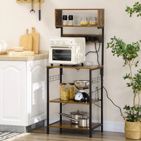 Estante multifuncional para utensilios de cocina, organizador que ahorra espacio en el hogar. (1/5)
