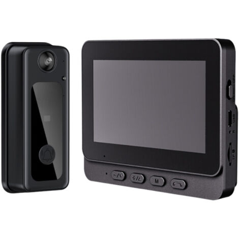 NICOLA Smart Video Doorbell, Wireless Intercom with Night Vision and Screen, Suitable for Home Surveillance, 32GB Card Required