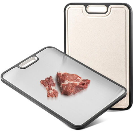 LZBARGON Double-Sided Titanium Cutting Board — Kitchen Board Suitable for Meat and Vegetables — Non-Slip Design (1/5)