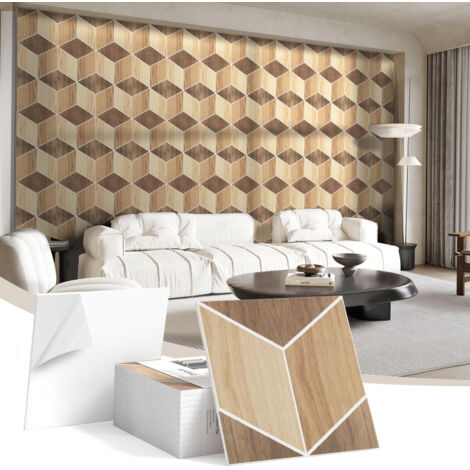 Set of 12 Self-Adhesive Polyester Fiber Felt Acoustic Insulation Panels, Light Texture, 30 x 30 cm, with Adhesive Backing