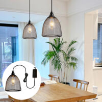 Outdoor chandelier, battery-operated, waterproof indoor and outdoor decorative chandelier, warm light, with remote control