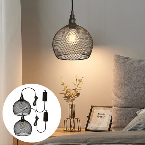 Set mit 2 Gartenlaternen-Kronleuchtern, batteriebetriebene Außenleuchter, warmes Licht/mit Fernbedienung