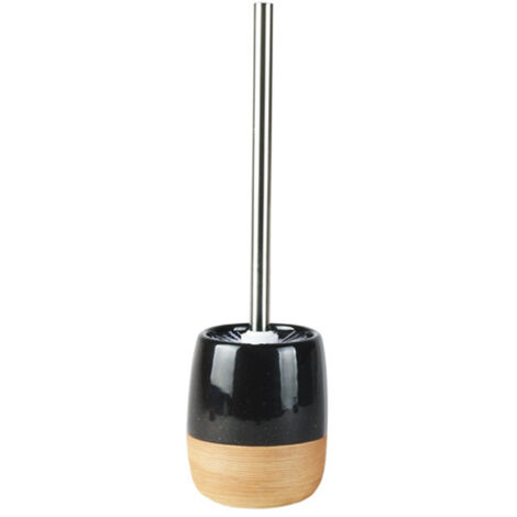 Brosse WC minimaliste avec détail raffiné, une brosse WC robuste pour un usage quotidien (noire) (1/5)