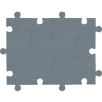 Set mit 12 selbstklebenden, schalldämmenden Schaumstoff-Wandpaneelen, Filzpuzzle, schalldämmende Wanddekoration, grau, 20 x 30 cm