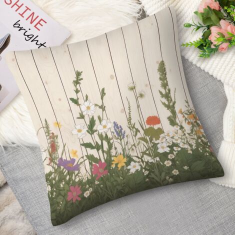 Housse de coussin fleurs de pommier, léger (1/5)