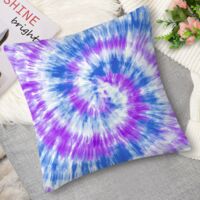 Coussin décoratif tie-dye artisanale