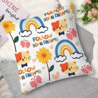 Housse de coussin animaux légendaires, doux