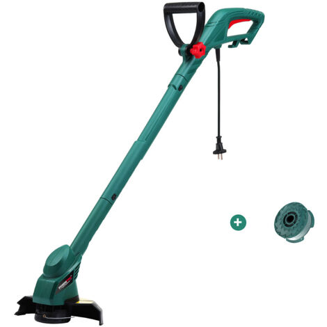 Cortadora de césped eléctrica de 350 W, bordeadora con cable y círculo de corte, recortadora de jardín con alimentación automática de hilo, enchufe UE